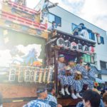 Dashi(山車) at Narita Gion Festival heading to Naritasan Shinshoji Temple