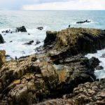 Jagged cliffs of Tojinbo, at Mikuni, Fukui.